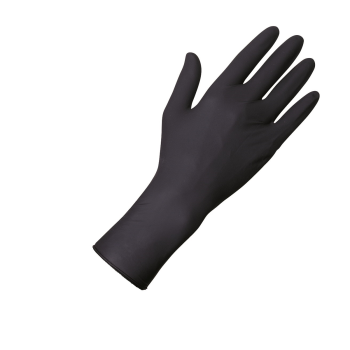 Unigloves Latex Handschuhe "Select Black 300", Größe M, 100 Stück
